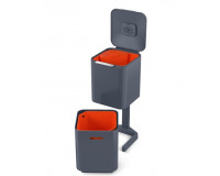 Poubelle Totem waste & recycling 40L JosephJospeh Anthracite