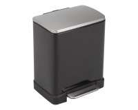 Poubelle Recycle Pedalbin E-Cube 10+9L Noir, EKO