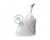 Simplehuman, Pack de 3 x sacs 55L (U). 3 x 20 sacs de 55 litres dans un pack