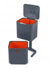 Poubelle Totem waste & recycling 60L JospehJospeh Anthracite