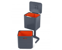 Poubelle Totem waste & recycling 60L JospehJospeh Anthracite